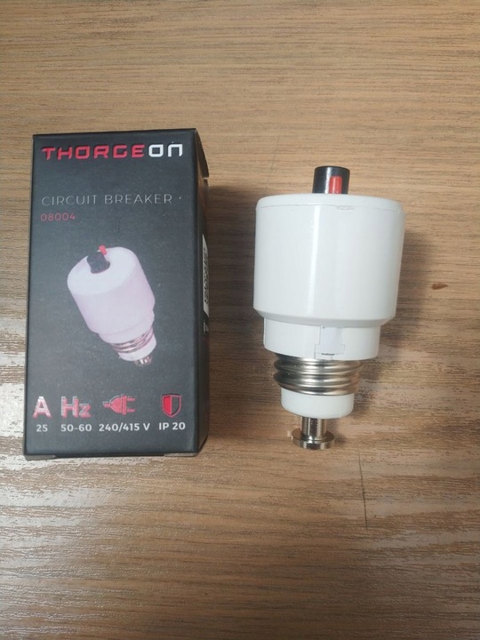 BEZPIECZNIK AUTOMATYCZNY WKRĘCANY KOREK 25A E27 1P IP20 50-60Hz