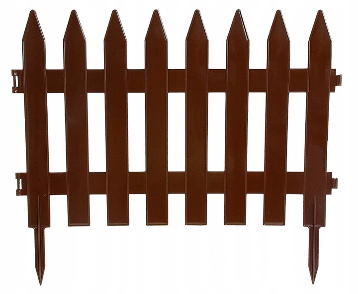 Płotek Palisada Ogrodowa 3,2m IPŁSU Brązowa