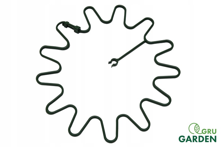 OBEJMA DO ROŚLIN UCHWYT 8 MM PODPORA ZIELONA HORTENSJE PIWONIE