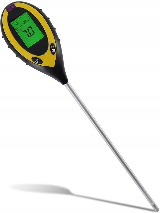 KWASOMIERZ MIERNIK TESTER OGRODNICZY PH GLEBY ZIEMII TEMPERATURA