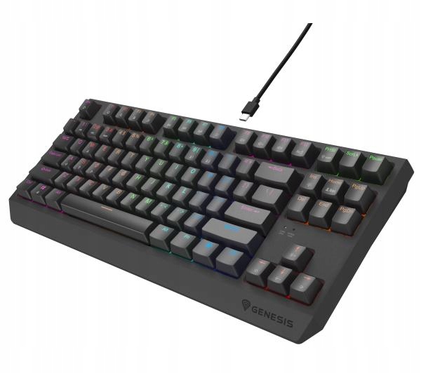 Klawiatura mechaniczna Genesis Thor 230 TKL Lite Outemu Red USB RGB