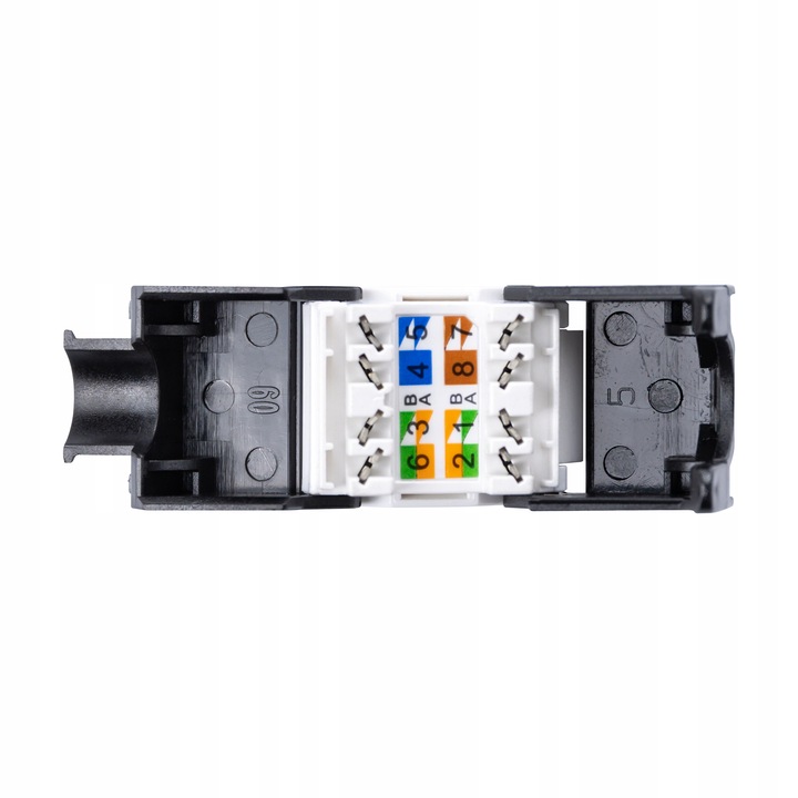 Simon 10 Gniazdo internetowe komputerowe pojedyncze RJ45 kat.5e, biały