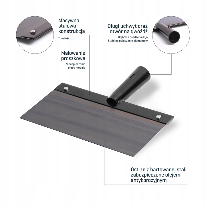 COMENSAL ZDZIERAK DO BETONU skrobak do posadzek kleju płytek 30cm