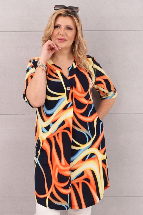 TUNIKA Z KIESZENIAMI DUŻE ROZMIARY POLSKI PRODUCENT SUKIENKA ELASTYCZNA