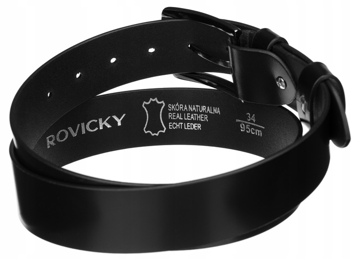 Rovicky pasek do spodni męski skórzany szeroki