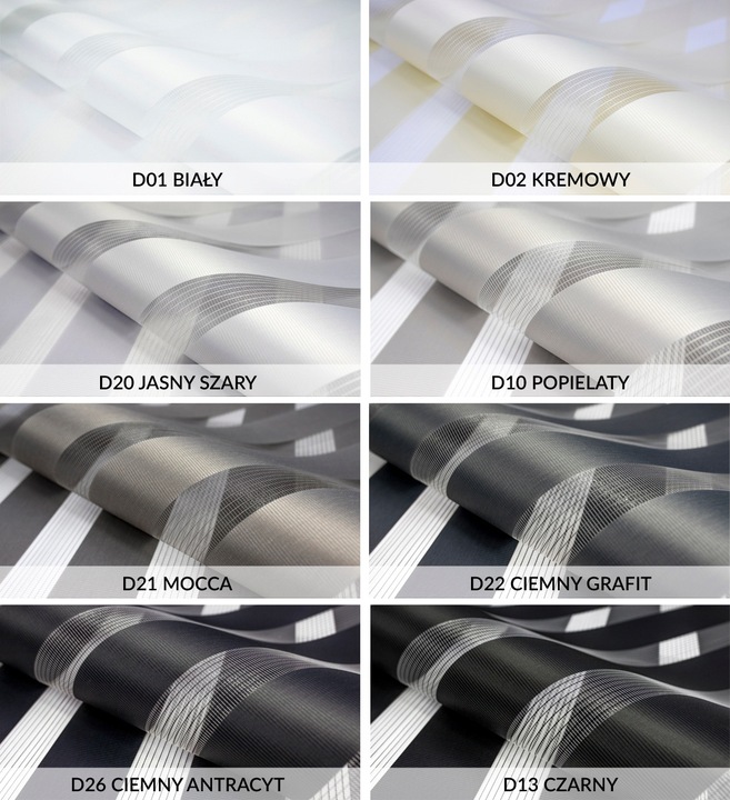 Roleta Dzień Noc na wymiar z napinaczem 72x150 cm