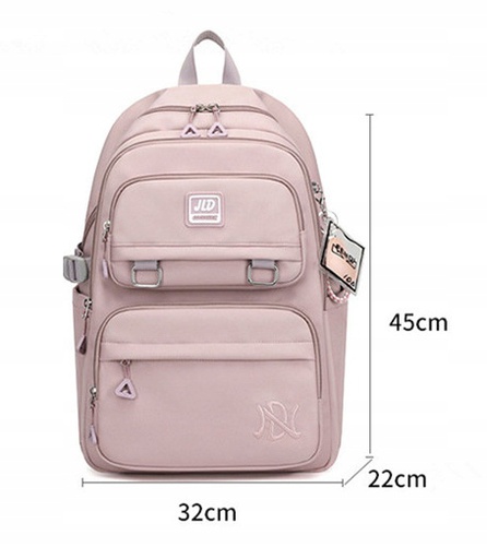 Plecak szkolny różowy (D072)