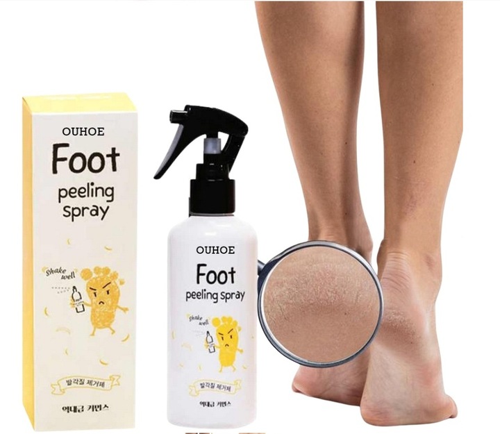 PEELING w spray-u do STÓP PIĘT złuszczania Martwego Naskórka OUHOE 200
