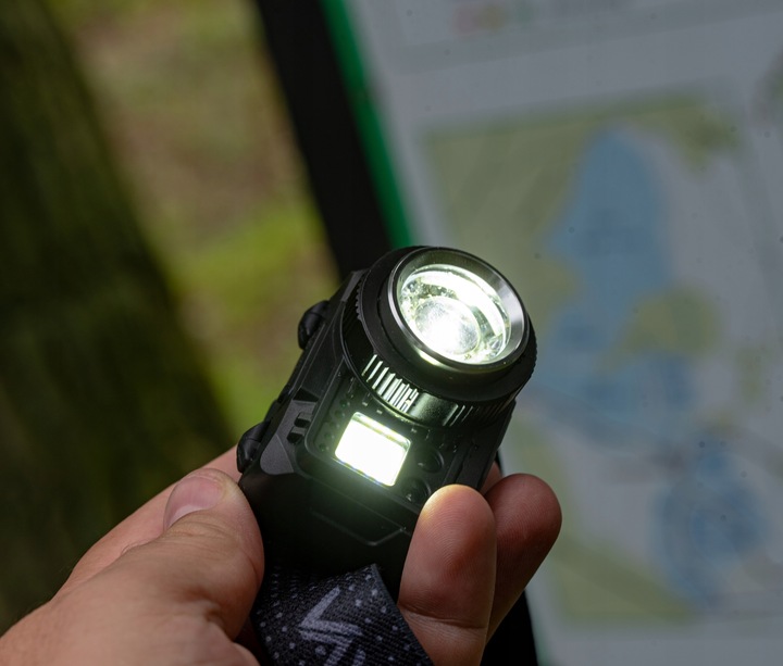 LATARKA CZOŁOWA LED CZOŁÓWKA AKUMULATOROWA MOCNA ZOOM USB C 500lm PRO VAYOX