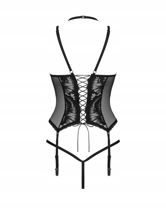 Bielizna-Alessya gorset czarny M/L