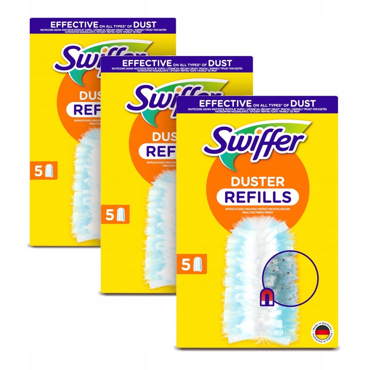 Zestaw Swiffer Duster wkłady do miotełki do kurzu 3x5 szt.