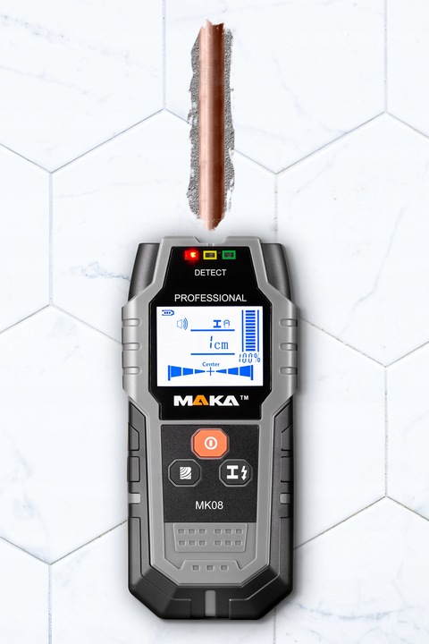 WYKRYWACZ PRZEWODÓW KABLI DETEKTOR METALI RUR W ŚCIANIE DREWNA METALU