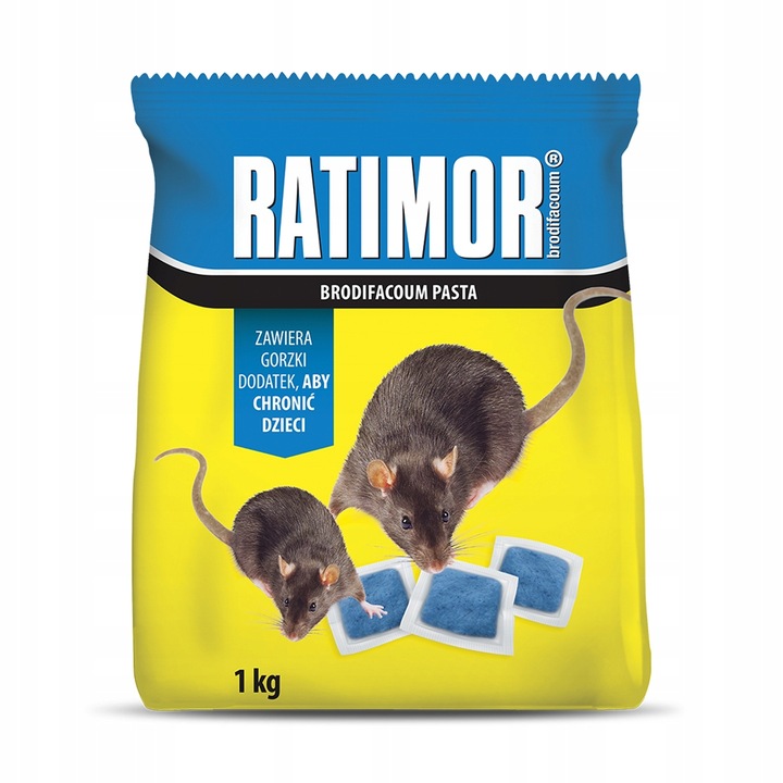 TRUTKA NA SZCZURY I MYSZY GRYZONIE ULTRA MOCNA PASTA 1KG BRODIFAKUM