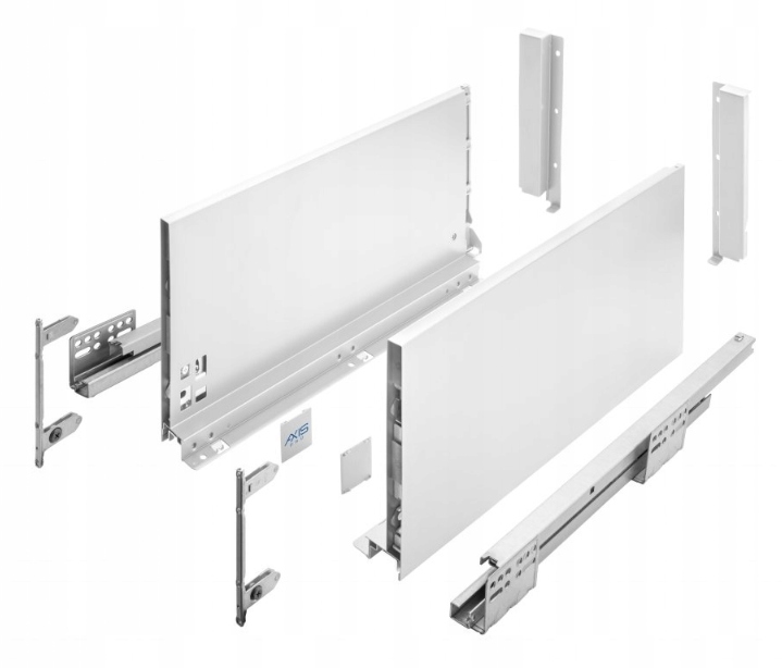 SZUFLADA GTV AXIS PRO 600D1 B. WYSOKA L600 H199 BIAŁA CICHY DOMYK
