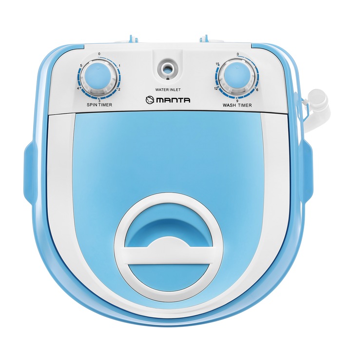 Pralka turystyczna WIRNIKOWA Z WIRÓWKĄ mini mała przenośna 3,8 kg MANTA