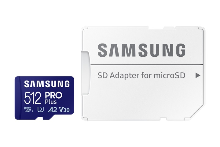 Samsung PRO Plus microSDXC 512GB U3 A2 V30 180 MB/s Adapter Karta pamięci