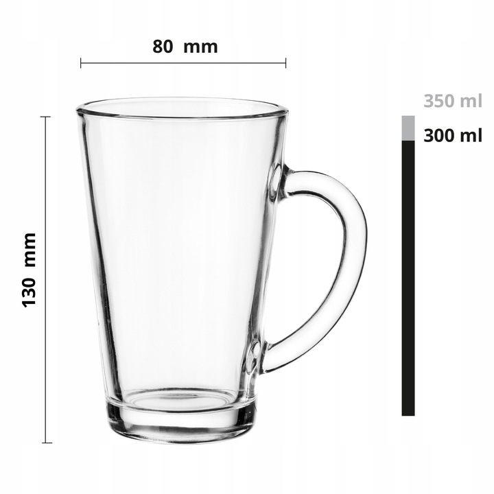 SZKLANKI DO KAWY LATTE Macchiato +ŁYŻECZKI ZESTAW