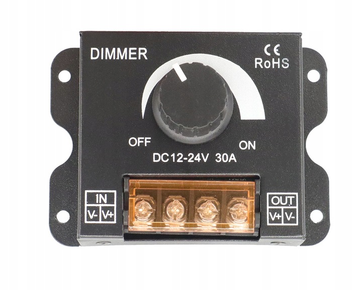 STEROWNIK ŚCIEMNIACZ LED DIMMER TAŚMA LED 30A 360W MEGA MOCNY