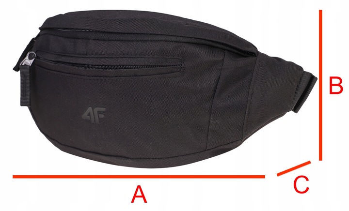 NERKA TORBA BIODROWA 4F SPORTOWA POJEMNA SASZETKA NA PAS REGULOWANA