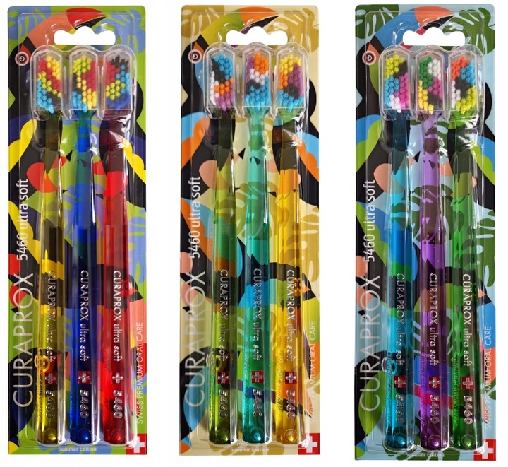 Szczoteczka trio CURAPROX 5460 ultra soft SUMMER TOUCAN edycja