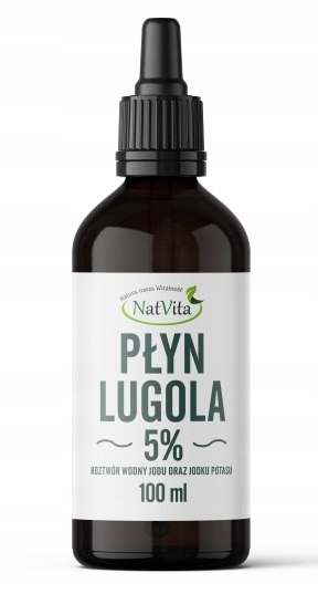 Płyn Lugola 5% JOD Nieorganiczny Czysty 100 ml NatVita