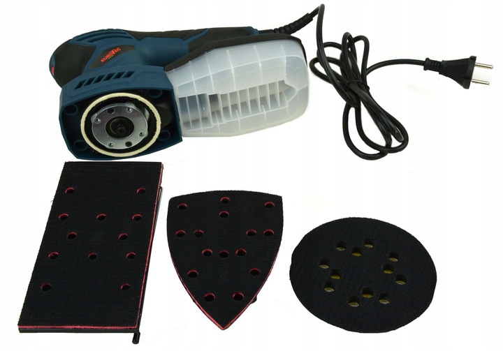 SZLIFIERKA OSCYLACYJNA MIMOSRODOWA WIELOFUNKCYJNA DO DREWNA METALU EUROTEC