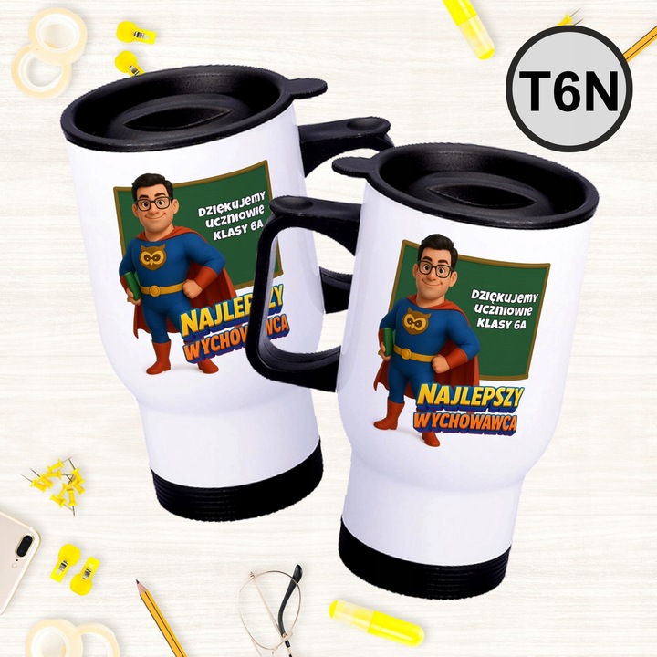 Personalizowany Kubek termiczny dla Wychowawcy Prezent na Dzień Nauczyciela