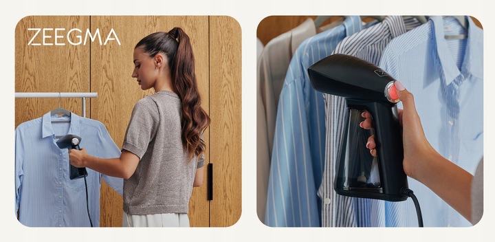 Parownica do ubrań Steamer Ręczna Regulacja Pary 30 g/min 40 sek+