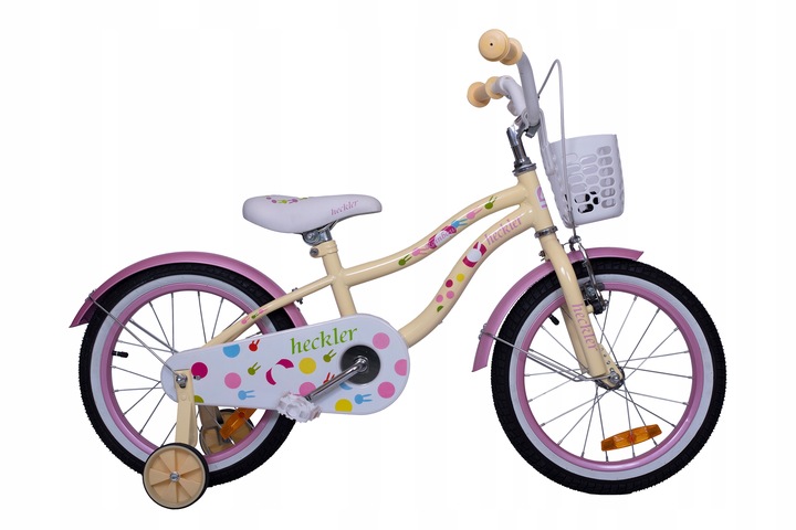 Rowerek dziecięcy Heckler Rainbow 16" White / Yellow