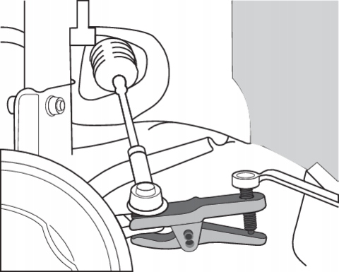 ŚCIĄGACZE DO KOŃCÓWEK DRĄŻKÓW KIEROWNICZYCH 5cz.