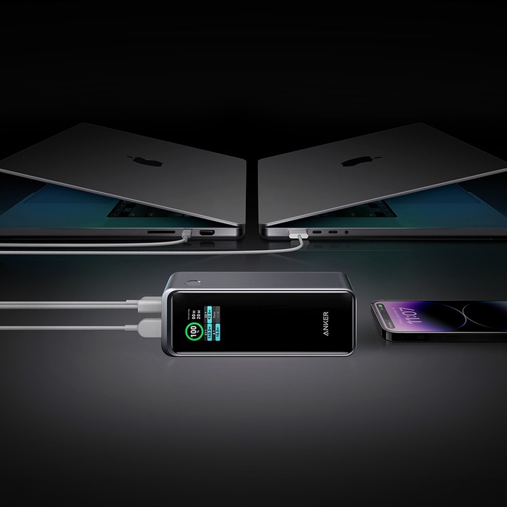 Powerbank Anker 737 Prime 27650mAh 250W 2x USB-C / USB-A Srebrny