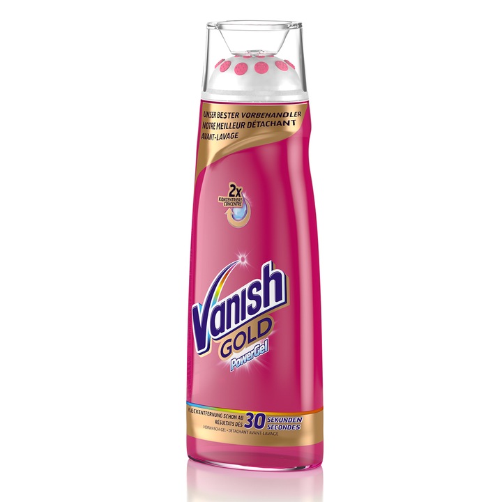 Vanish Oxi Action żel odplamiacz do tkanin ze szczoteczką Power Gel 200 ml