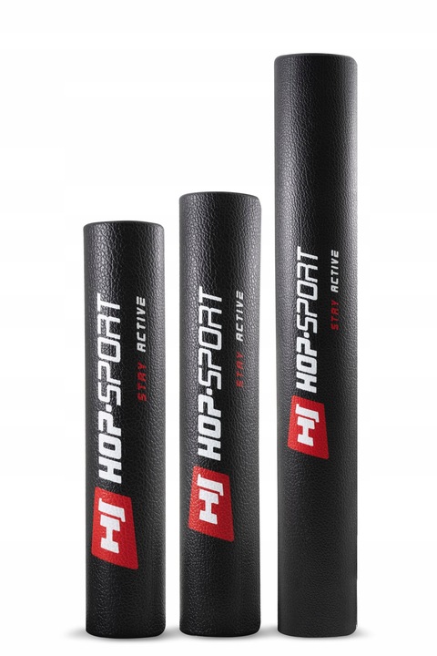 Mata wytrzymała pod sprzęt siłownie Hop-Sport 120 cm x 60 cm czarna PVC