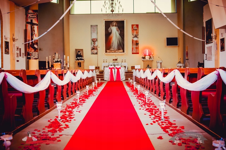 czerwony dywan na ślub, galę, event, chodnik, szer. 1m STANDARD