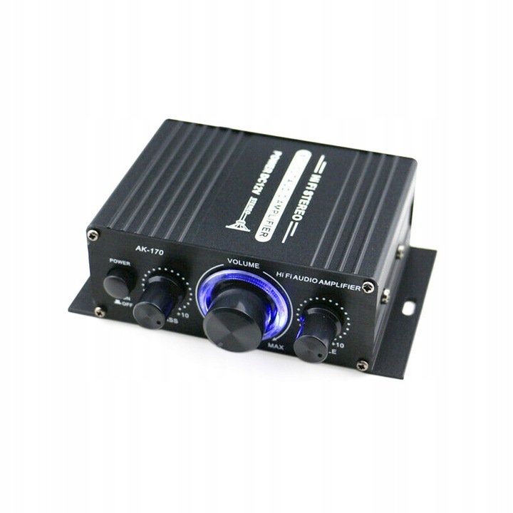 Mini Wzmacniacz Mocy HiFi AK170 2x200W | STEREO | Aluminium | Audio
