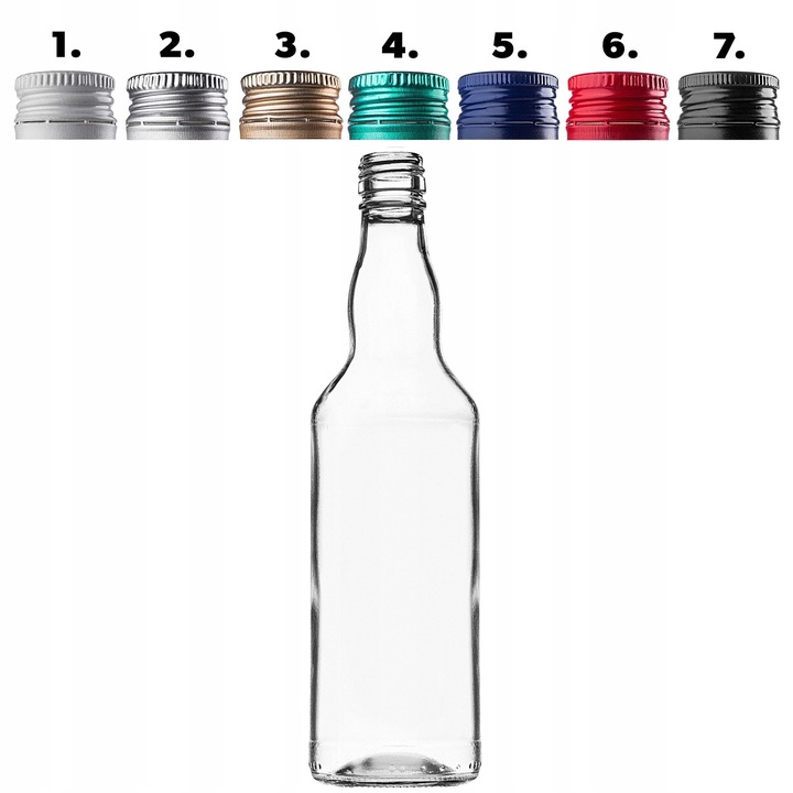 10 SZT BUTELKI MONOPOLOWE 500ML 0,5L Z ZAKRĘTKĄ NA BIMBER WÓDKĘ NALEWKI SOK