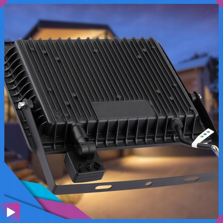 Halogen LED 50W Lampa Naświetlacz z Czujnikiem Ruchu Zmierzchu