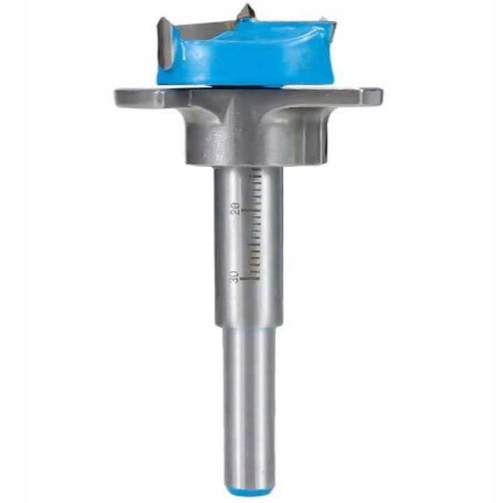 FREZ PUSZKOWY 40mm z WIDIĄ OGRANICZNIKIEM WIERTŁO DO DREWNA POD ZAWIAS