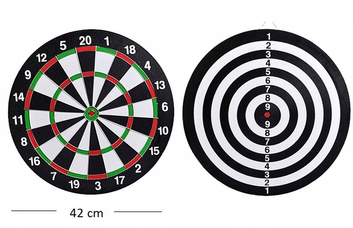 TARCZA DO GRY W DART RZUTKI LOTKI DUŻA 42 CM