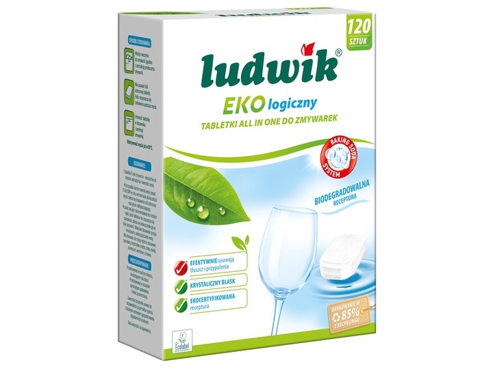 Tabletki do zmywarek LUDWIK All in One Ekologiczne 120 szt