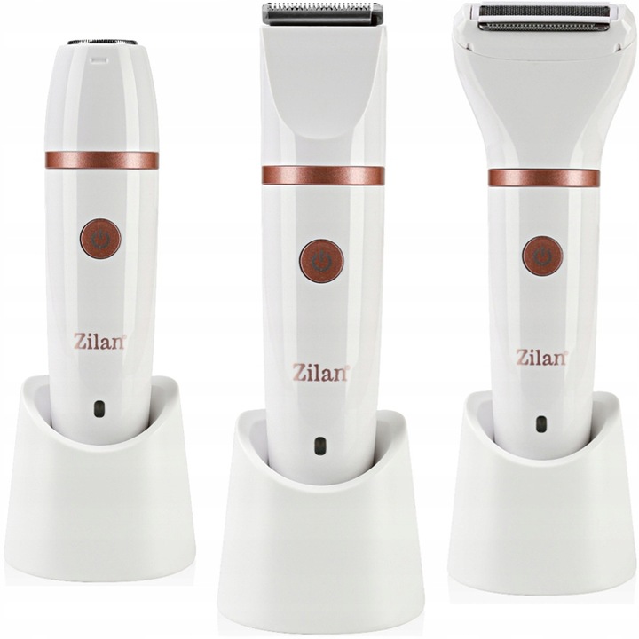 GOLARKA DAMSKA DEPILATOR DO CIAŁA BIKINI NÓG PACH WODOODPORNA USB 3W1