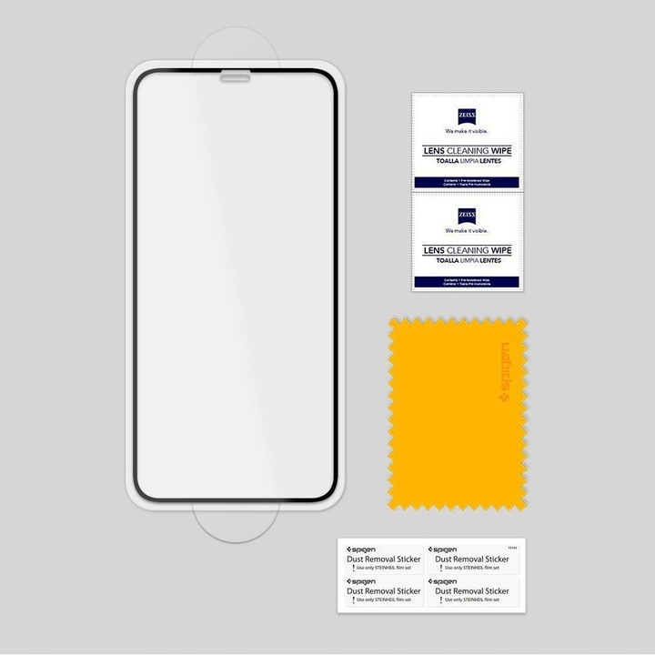 Szkło hartowane do iPhone XR / 11, Spigen Slim FC