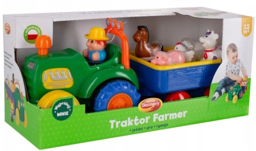 Dumel Traktor Farmer Interaktywny mówi PL świeci