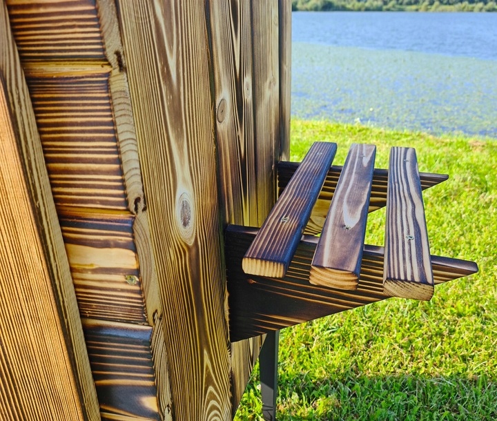 WĘDZARNIA DREWNIANA DOMOWA OGRODOWA WĘDZARNIK PALENISKO RURY GOTOWY ZESTAW