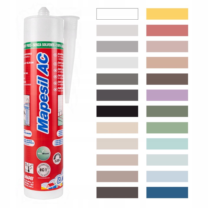 Silikon MAPEI Mapesil AC 310ml - kolor 114 antracyt