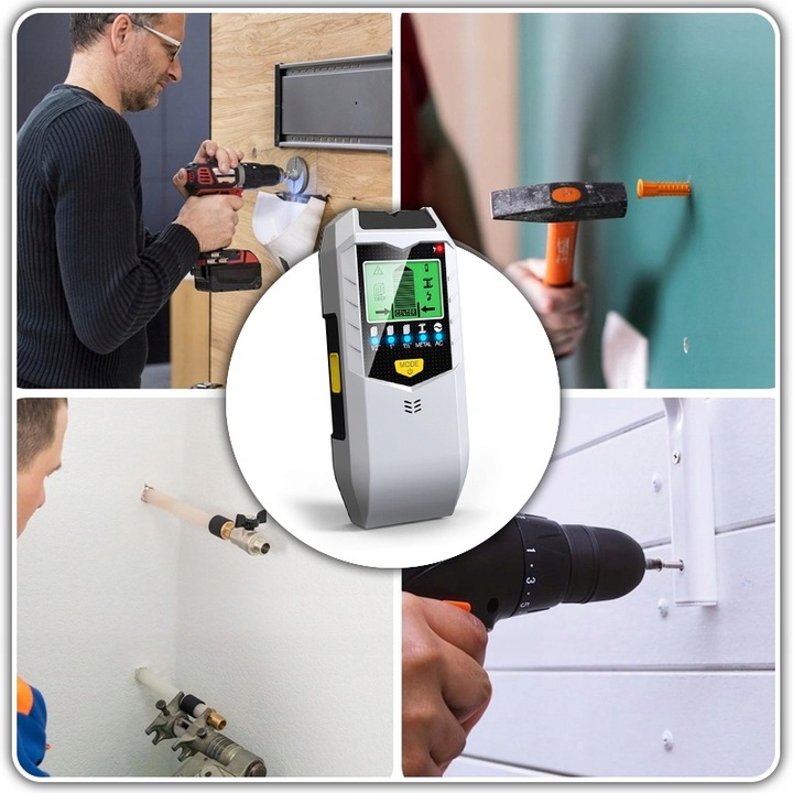 WYKRYWACZ DETEKTOR PRZEWODÓW KABLI METALI W ŚCIANIE DREWNA METALU