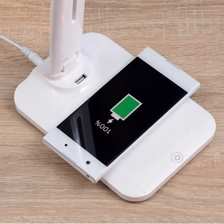 LAMPKA LED BIURKOWA NOCNA SZKOLNA BIURKO ŁADOWARKA