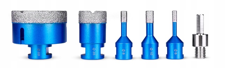 OTWORNICA DIAMENTOWA KORONKA DO GRESU PŁYTEK ZESTAW OTWORNIC