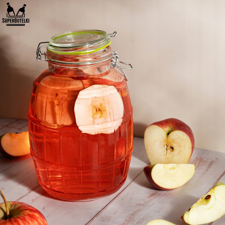 SŁÓJ SZKLANY 3L DUŻY POJEMNIK WECK NA PRZETWORY Z ZAMKNIĘCIEM