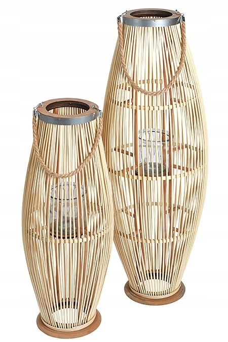 LAMPION BAMBUSOWY RATTANOWY LATARNIA 60 CM